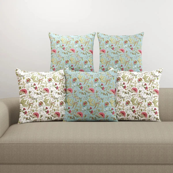 Cotton Cushion Covers Only for Sofa and Diwan 16x16 inch