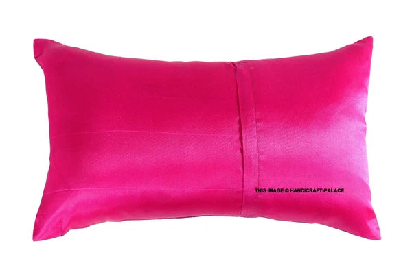 Handmade Brocade Silk Cushion Cover Indian Home Sofa Decor Pillow Case 12"x20"