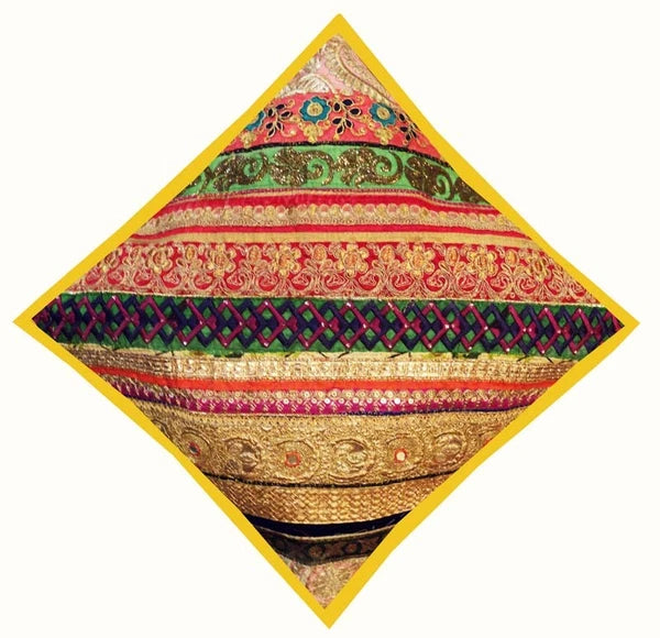 16"-2 Handmade Patchwork Ethnic Sofa Pillow Cushion Cover Living Room / Bedroom