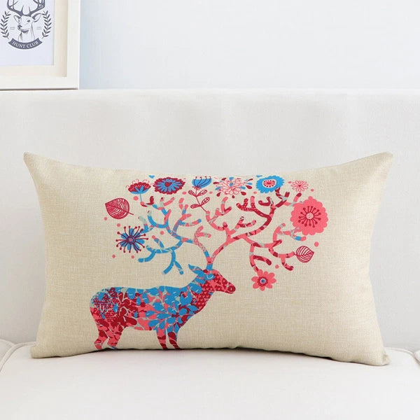 10Pcs DIY Sublimation Blank Linen Pillow Case Home Sofa Car Waist Cushion Cover