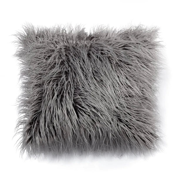 18Inch Luxury Shaggy Faux Fur Pillow Cases Fluffy Plush Throw Sofa Cushion Cover