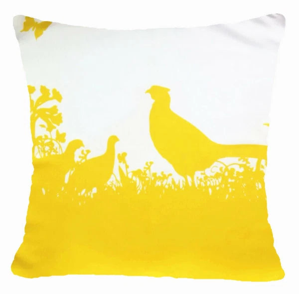 Yellow Throw PILLOW COVER 2-Sided Gray White Decorative Sofa Cushion Case 18x18"