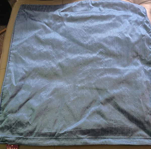 Blue Chenille Cushion Cover Shimmering Pillow Case Home Decor Sofa Bed Scatter