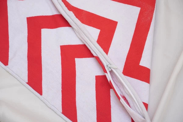 Chevron Cushion Covers 100% Cotton Zigzag Style Home Sofa Outdoor Décor 18x18''.