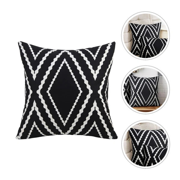 Geometric Pillow Cover Simple Sofa Cushion Pillowcase Geometry Printed Texture