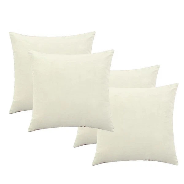 Short Velvet Cushion Covers – 4-Pack Soft Decorative Pillow Covers for Sofa