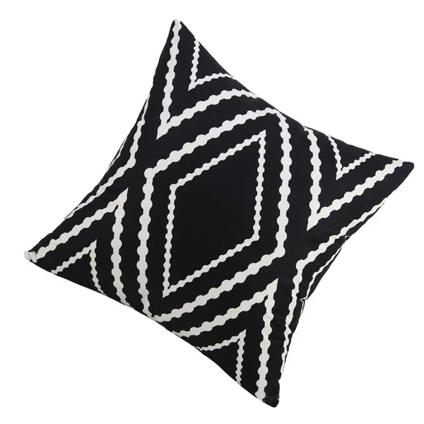 Geometric Pillow Cover Simple Sofa Cushion Pillowcase Geometry Printed Texture