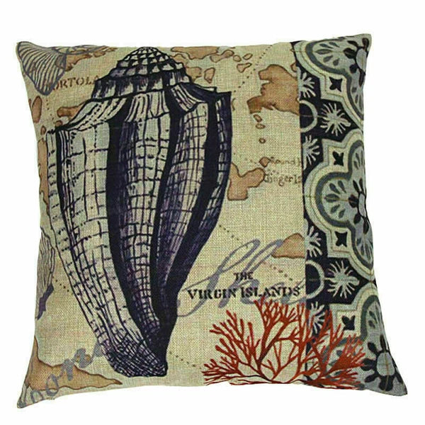 Covers Cushion pillowcases Sofa Animal Ocean Cotton Sea Beach pillow Style