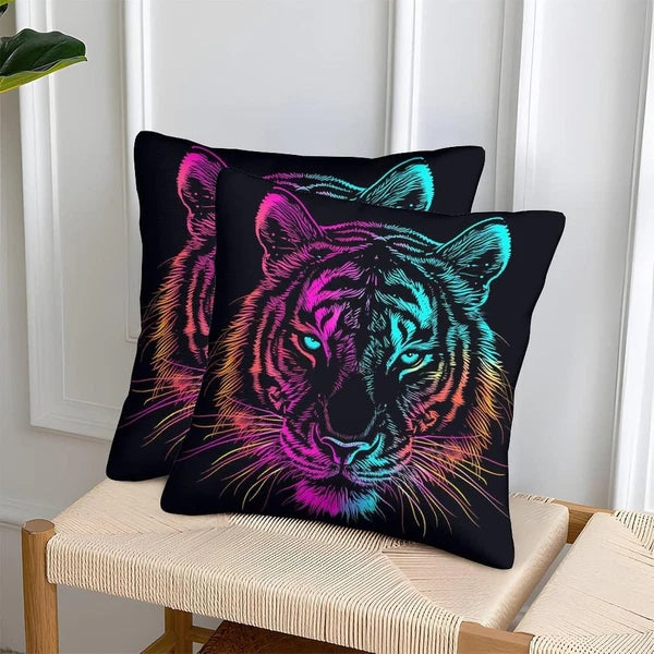 Throw Pillow Cases Set of 2 for Bed Cushions Square Pillow Cases for Car Couch