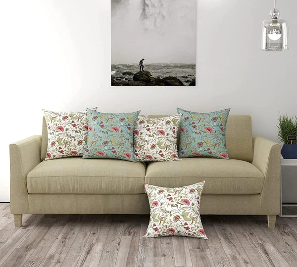 Cotton Cushion Covers Only for Sofa and Diwan 16x16 inch