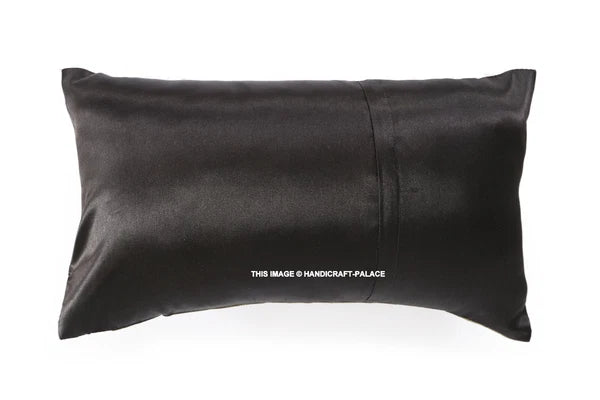 Handmade Brocade Silk Cushion Cover Indian Home Sofa Decor Pillow Case 12"x20"