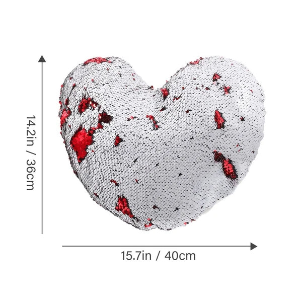 Heart-shaped Pillowcase Bed Decor Pillows Hearts Cover Sofa Covers