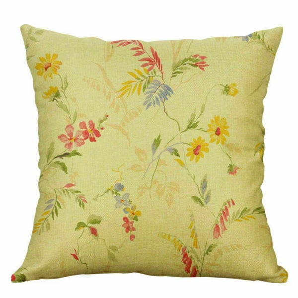 Decor case sofa pillow cover Floral cushion waist Home 18'' Retro