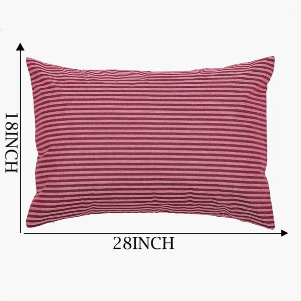 Cotton Throw Pillow Cover Striped Cushion Case Covers Home Sofa Decor 18 x 28"