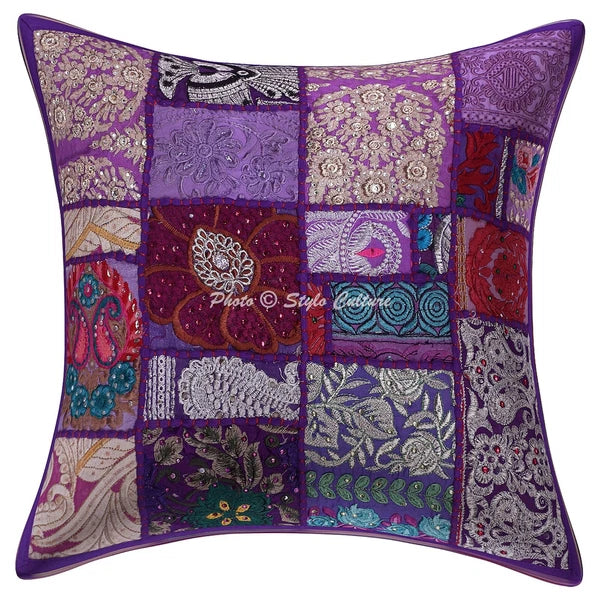 Decorative Home Decor 16 x 16 in Boho Cushion Cover Vintage Bohemian Pillow Case