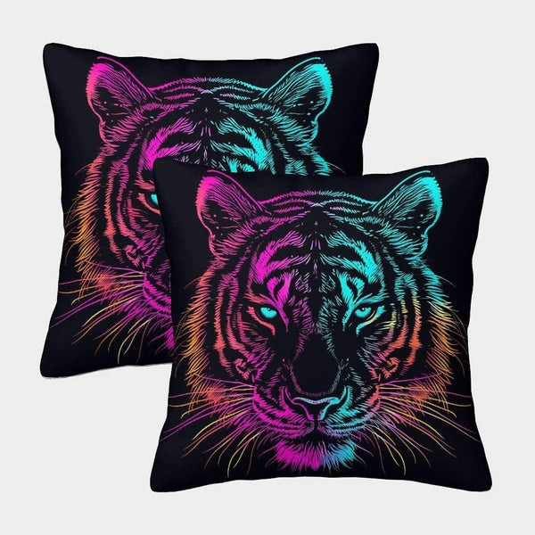 Throw Pillow Cases Set of 2 for Bed Cushions Square Pillow Cases for Car Couch