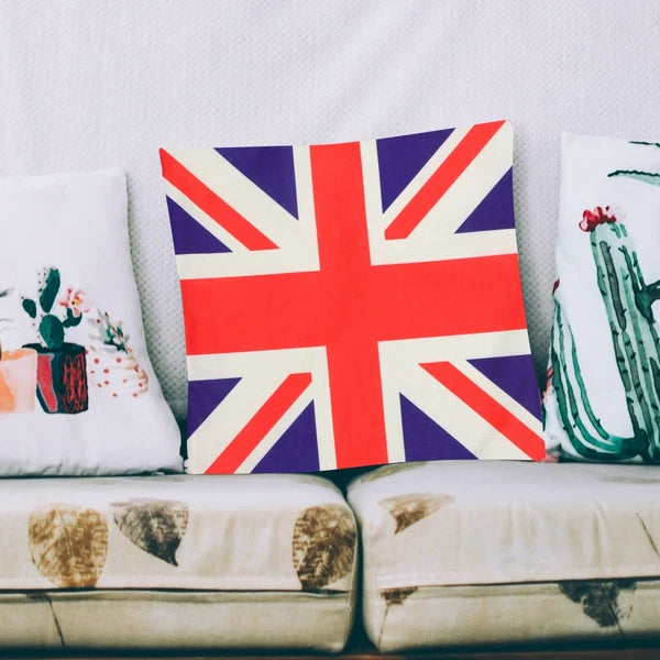 2 Pcs Cushion Cover Office Throw Pillowcase Sofa Couch Bed Pillowcases