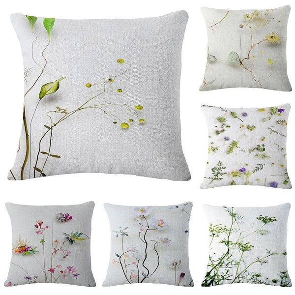Flower Fresh Pillow Case Sofa Waist Throw Cushion Cover Home Decor