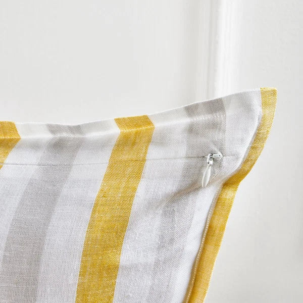 Solino Home Square Linen Pillow Cover for Cushion Couch, Sofa Bed, Santa Barbara