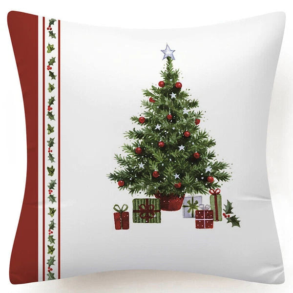 Throw PILLOW COVERS Christmas Decorative Xmas TWO-Sided Sofa Cushion Case 18x18"