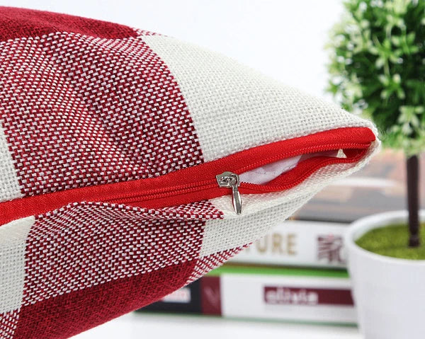 Classic Linen Cotton Cushion Cover Throw Pillow Case Sofa Home Decor Bed