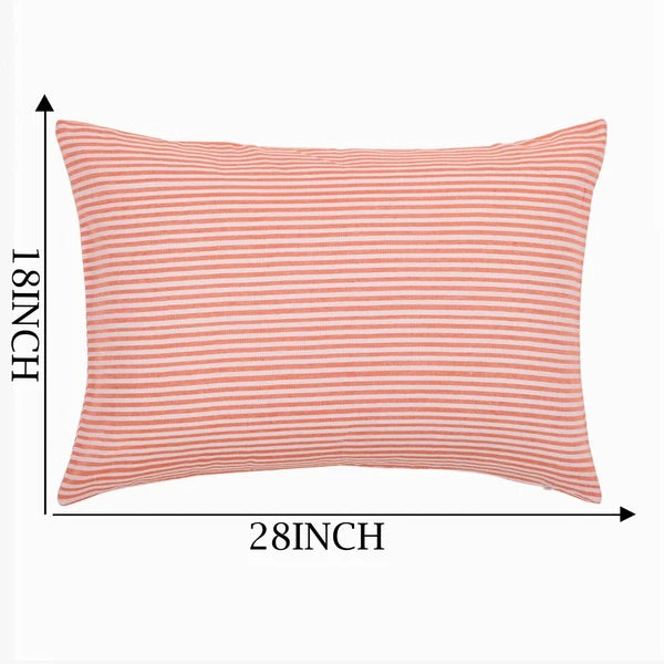Cotton Throw Pillow Cover Striped Cushion Case Covers Home Sofa Decor 18 x 28"