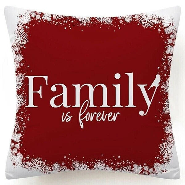 Throw PILLOW COVERS Christmas Decorative Xmas TWO-Sided Sofa Cushion Case 18x18"