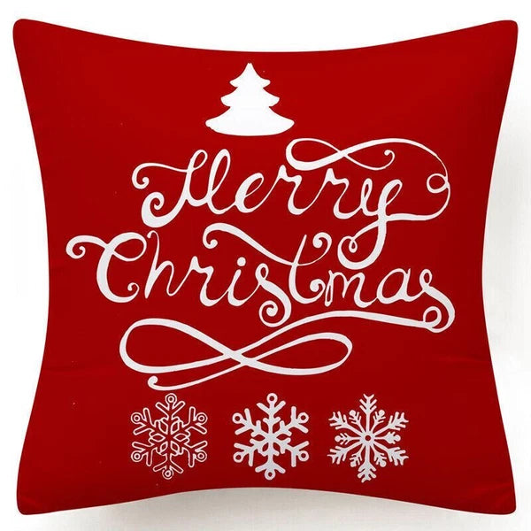 Throw PILLOW COVERS Christmas Decorative Xmas TWO-Sided Sofa Cushion Case 18x18"