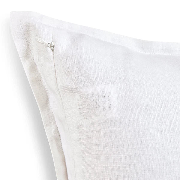 Solino Home Square Linen Pillow Cover for Cushion Couch, Sofa Bed, Santa Barbara