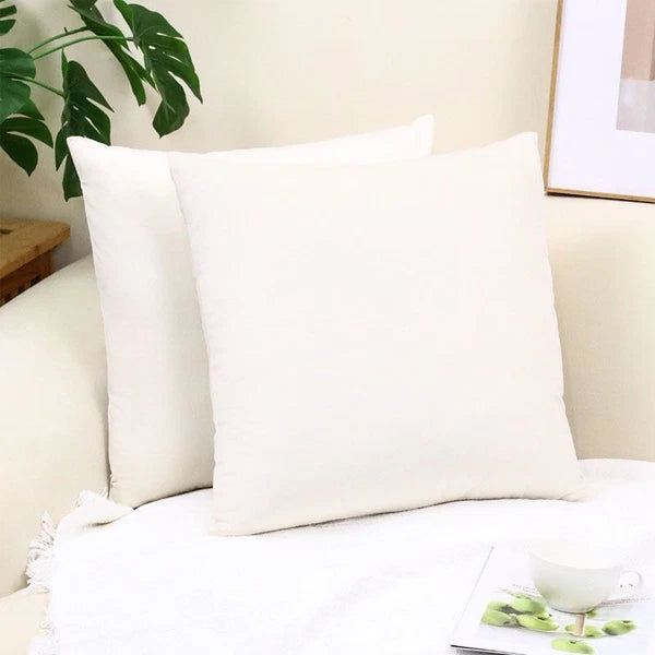 Short Velvet Cushion Covers – 4-Pack Soft Decorative Pillow Covers for Sofa