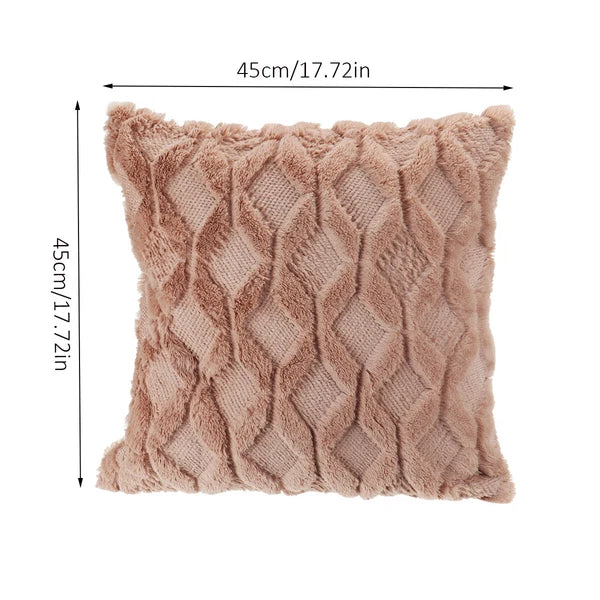 18X18"Throw Pillow Covers Corduroy Sofa Cushion Plush Decor Sofa Cushion Cove