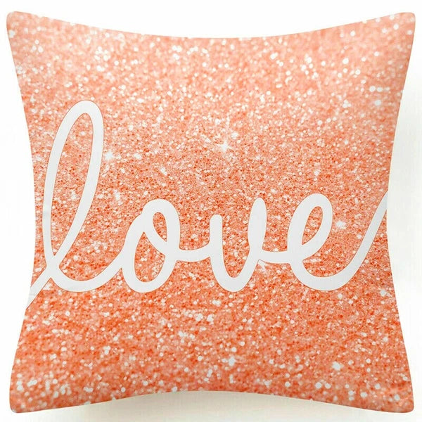 Pink Marble Throw PILLOW COVER Double Sided Sofa Decorative Cushion Cases 18x18"