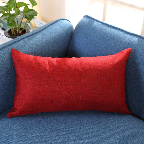 Rectangle Cushion Cover Silk Throw Pillow Case Sofa Car Bed Pillowcase  House