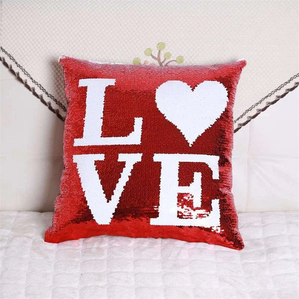 50Pcs Sublimation Blank Reversible Sequin Pillow Case Throw Cushion Cover 16x16"