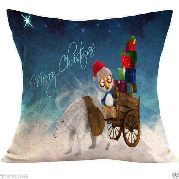 Cover Home NEW Decor Waist Pillow Case Cushion Sofa Christmas