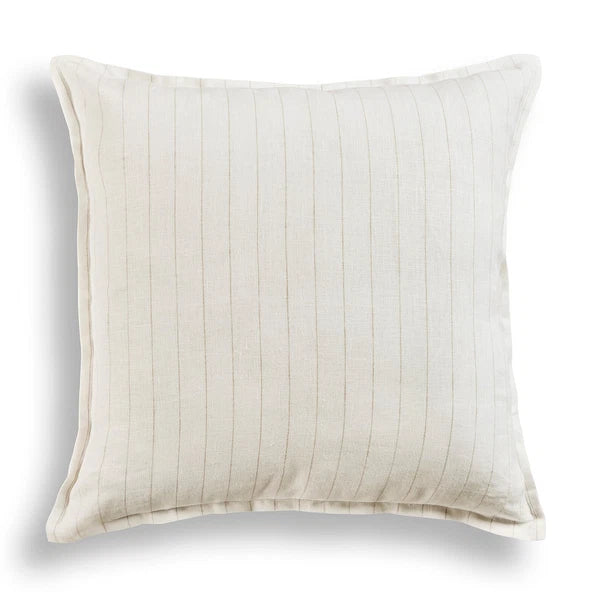 Solino Home Square Linen Pillow Cover for Cushion Couch, Sofa Bed, Santa Barbara