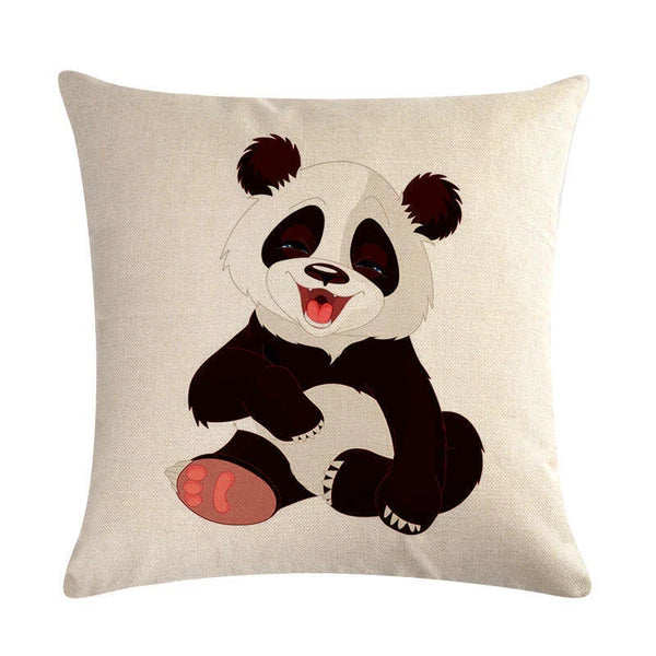 Panda '' Pillow Case Sofa Waist Throw Cushion Cover Home Decor