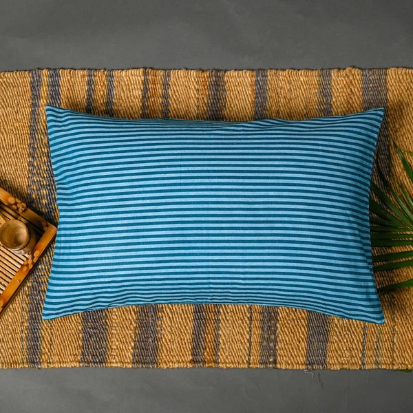 Cotton Pillow Case Cover Home Sofa Bad Decor Striped Throw Cushion Cover-18x28