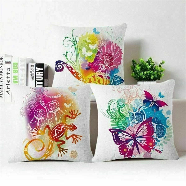 Decor Cushion Throw Pillow Sofa Home Cotton Cover Animals  Case Geometric