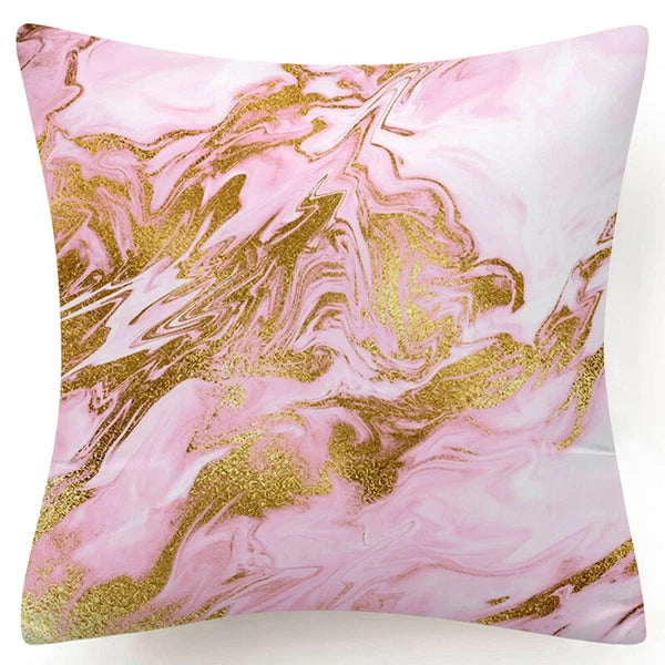 Marble Print Throw PILLOW COVER Decorative 2-Sided Sofa Bed Cushion Case 18x18"