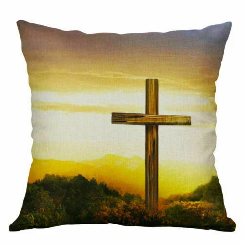 New Sofa Decor Throw Home Car Cover Cross 18" Case Pillow Cushion