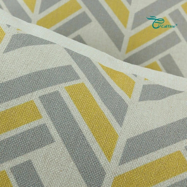 Set of 6 Throw Pillow Covers Sofa Canvas Square Cushion Cover Linen 18" x 18"