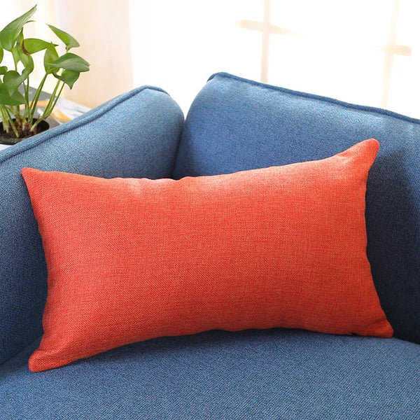 Rectangle Cushion Cover Silk Throw Pillow Case Sofa Car Bed Pillowcase  House