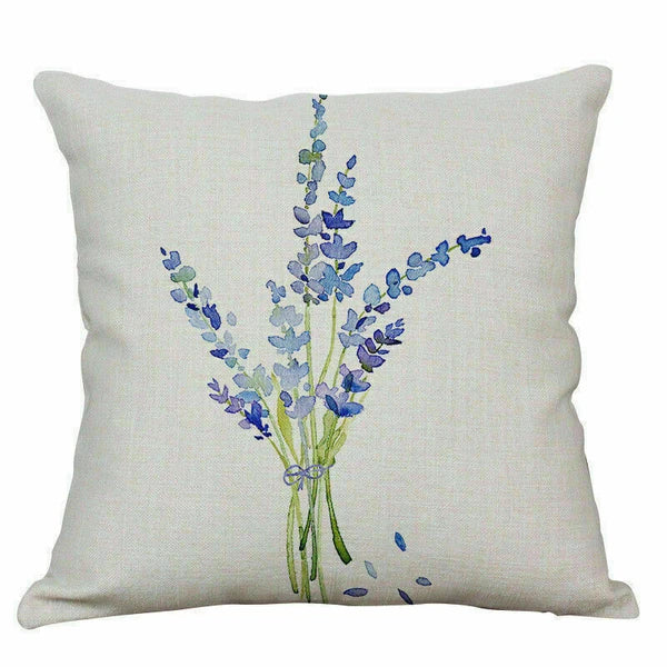 Home Pillow Decoration Sofa Case Waist Cushion Pattern Cover Leaf