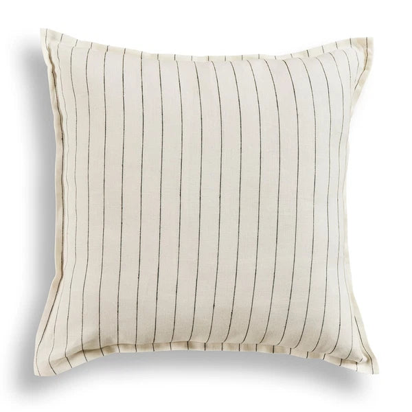 Solino Home Square Linen Pillow Cover for Cushion Couch, Sofa Bed, Santa Barbara