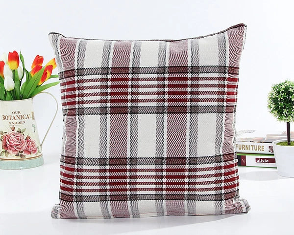 Classic Linen Cotton Cushion Cover Throw Pillow Case Sofa Home Decor Bed