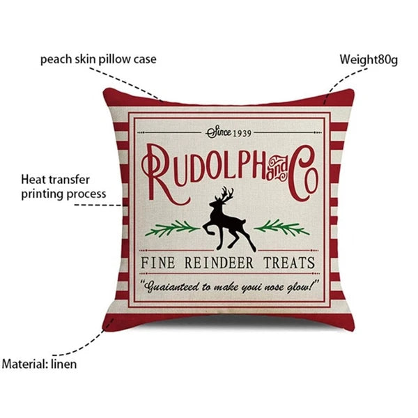 Stripe Candy Christmas Pillowcase Christmas Decor Sofa Cover Cushion Cover