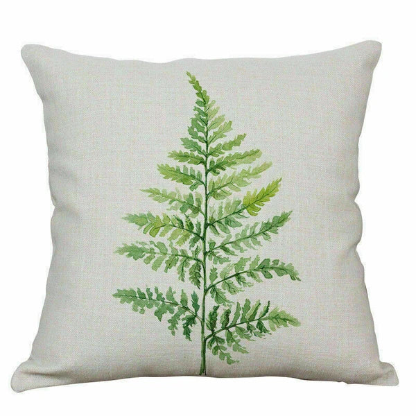 Home Pillow Decoration Sofa Case Waist Cushion Pattern Cover Leaf
