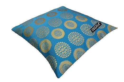 Brocade Dupion Silk Cushion Cover throw sofa case covers 24x24 Inch 5 pcs Set