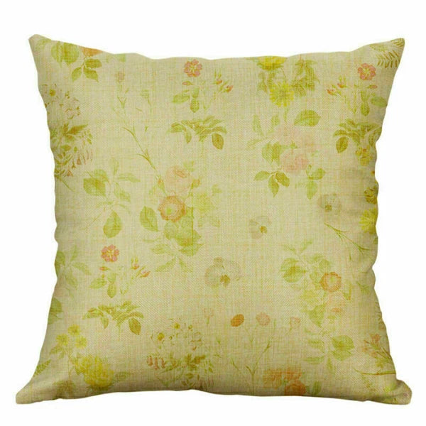 Decor case sofa pillow cover Floral cushion waist Home 18'' Retro